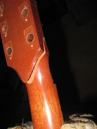 Gibson Broken Headstock Repair
